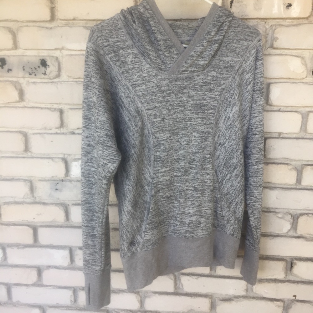 Athleta gray hooded sweatshirt